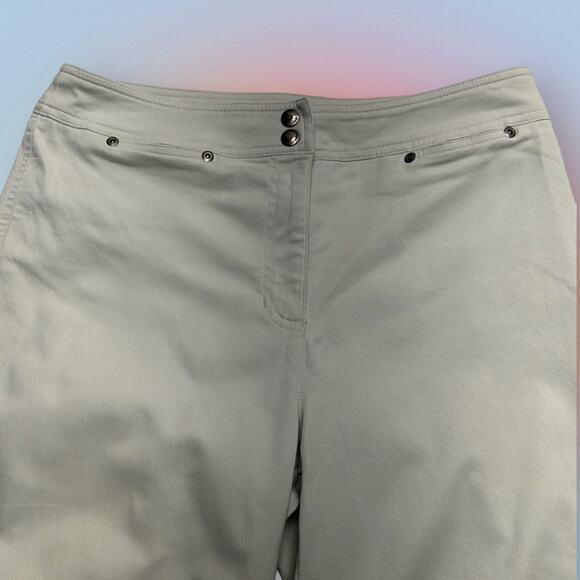 JONES NEW YORK Women’s 10P Cream Khaki Pant - Picture 1 of 4